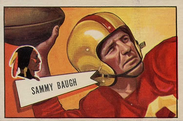 1952 Bowman Large #30 Sammy Baugh Front