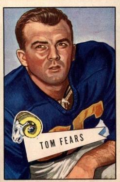 1952 Bowman Large #13 Tom Fears Front