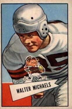 1952 Bowman Large #62 Walt Michaels Front