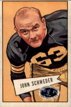 1952 Bowman Large #72 John Schweder Front