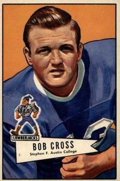 1952 Bowman Large #102 Bob Cross Front