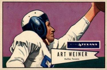 1952 Bowman Large #114 Art Weiner Front
