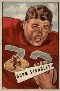 1952 Bowman Small #42 Norm Standlee Front