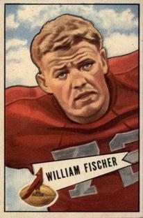1952 Bowman Small #47 William Fischer Front