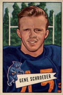 1952 Bowman Small #70 Gene Schroeder Front
