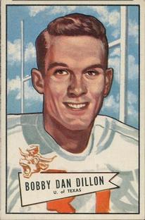 1952 Bowman Small #98 Bobby Dillon Front