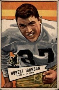 1952 Bowman Small #108 Hubert Johnston Front