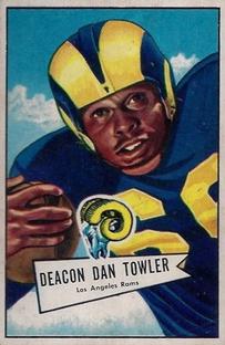 1952 Bowman Small #120 Deacon Dan Towler Front
