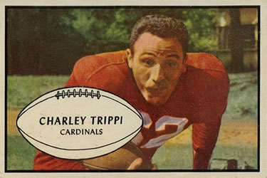 1953 Bowman #17 Charley Trippi Front