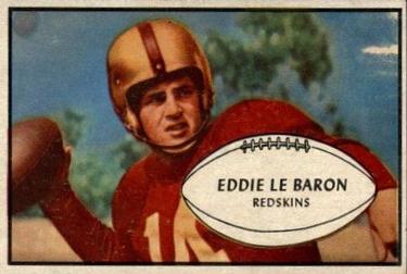1953 Bowman #1 Eddie LeBaron Front