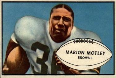 1953 Bowman #9 Marion Motley Front