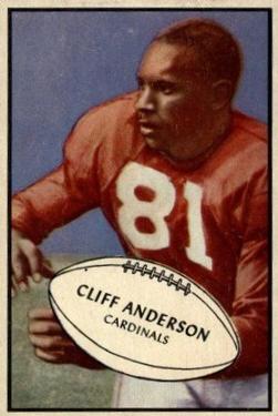 1953 Bowman #72 Cliff Anderson Front
