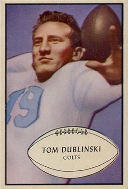 1953 Bowman #91 Tom Dublinski Front