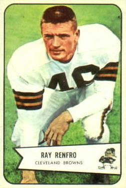 1954 Bowman #64 Ray Renfro Front