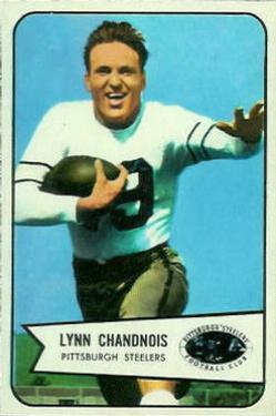 1954 Bowman #49 Lynn Chandnois Front