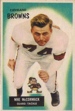1955 Bowman #2 Mike McCormack Front