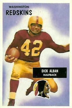 1955 Bowman #12 Dick Alban Front