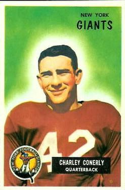 1955 Bowman #16 Charley Conerly Front