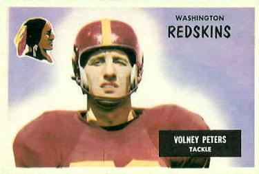 1955 Bowman #17 Volney Peters Front