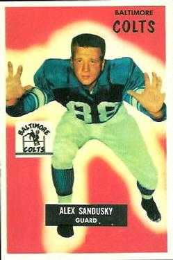 1955 Bowman #100 Alex Sandusky Front