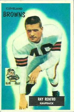 1955 Bowman #153 Ray Renfro Front