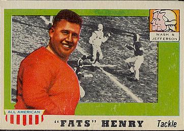 1955 Topps All-American #100 Fats Henry Front