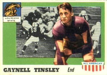 1955 Topps All-American #14 Gaynell Tinsley Front