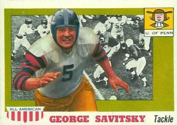 1955 Topps All-American #43 George Savitsky Front