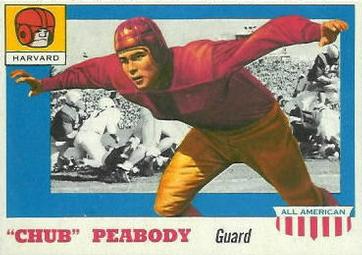 1955 Topps All-American #72 Chub Peabody Front