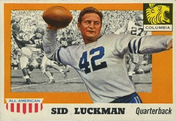 1955 Topps All-American #85 Sid Luckman Front
