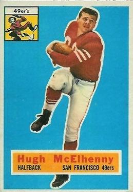1956 Topps #50 Hugh McElhenny Front