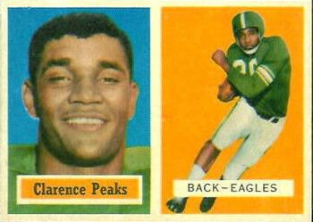 1957 Topps #37 Clarence Peaks Front
