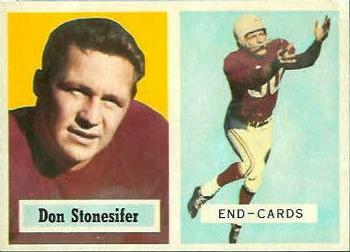 1957 Topps #38 Don Stonesifer Front