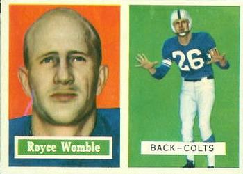 1957 Topps #86 Royce Womble Front