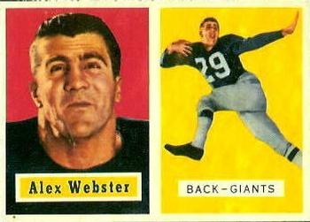 1957 Topps #121 Alex Webster Front