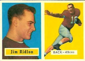 1957 Topps #139 Jim Ridlon Front