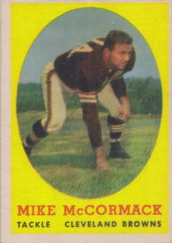 1958 Topps #59 Mike McCormack Front