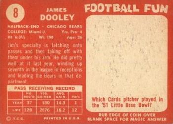 1958 Topps #8 James Dooley Back