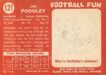 1958 Topps #121 Jim Podoley Back