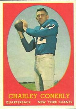 1958 Topps #84 Charley Conerly Front