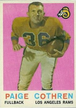 1959 Topps #28 Paige Cothren Front