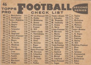 1959 Topps #46 Green Bay Packers Back