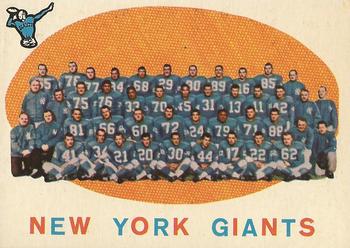 1959 Topps #133 New York Giants Front
