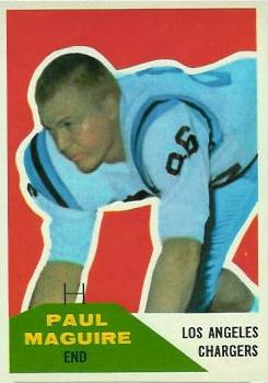 1960 Fleer #128 Paul Maguire Front