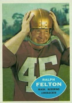 1960 Topps #129 Ralph Felton Front