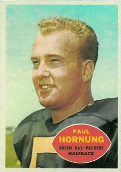 1960 Topps #54 Paul Hornung Front