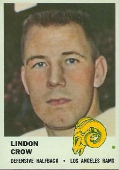 1961 Fleer #105 Lindon Crow Front