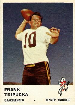 1961 Fleer #144 Frank Tripucka Front