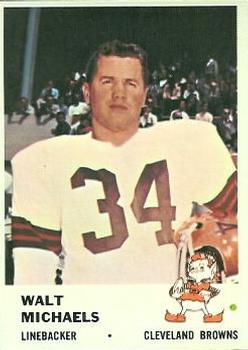 1961 Fleer #18 Walt Michaels Front