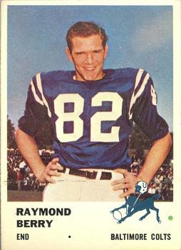 1961 Fleer #33 Raymond Berry Front